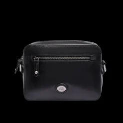 Tracolla in pelle uomo con zip frontale-The Bridge New