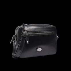 Tracolla in pelle uomo con zip frontale-The Bridge New