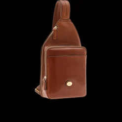 Tracolla in pelle uomo due scomparti-The Bridge Discount