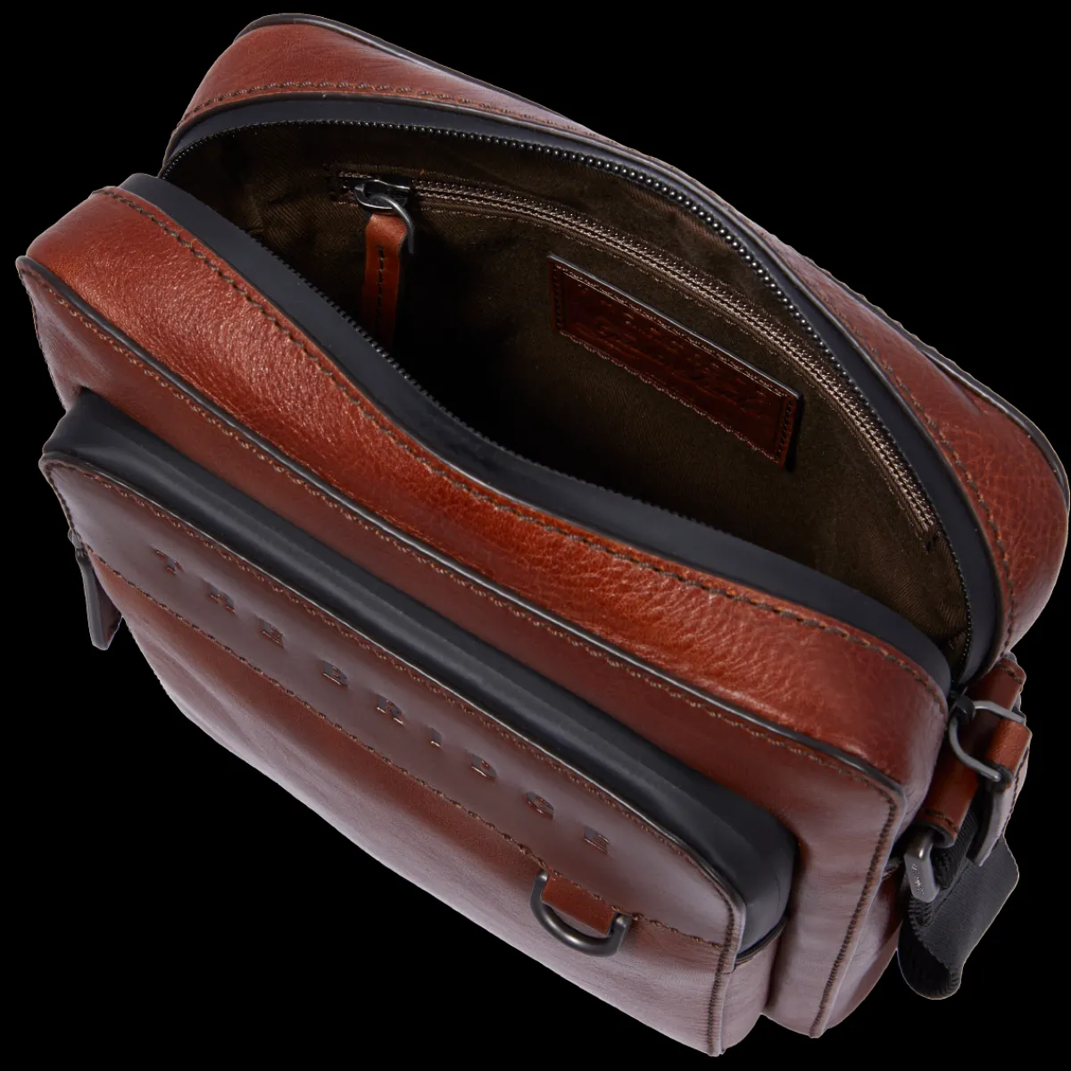 Tracolla in pelle uomo small size-The Bridge Sale