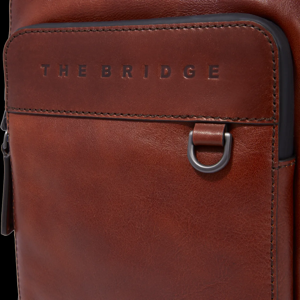Tracolla in pelle uomo small size-The Bridge Sale