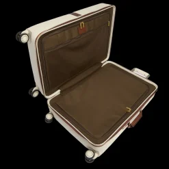 Trolley in pelle e policarbonato medium-The Bridge Hot