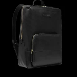 Zaino donna in pelle con tasca frontale-The Bridge Hot