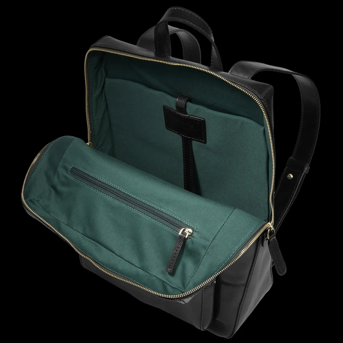 Zaino donna in pelle con tasca frontale-The Bridge Hot