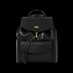 Zaino donna pelle con tasca frontale-The Bridge Sale