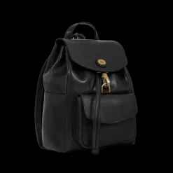 Zaino donna pelle con tasca frontale-The Bridge Sale