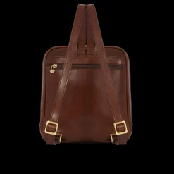 Zaino donna pelle piccolo con tasca frontale-The Bridge New