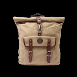 Zaino in pelle e tessuto uomo-The Bridge Sale