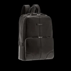 Zaino in pelle porta pc uomo due zip-The Bridge Best