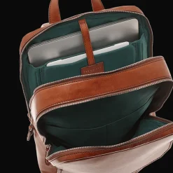Zaino in pelle porta pc uomo due zip-The Bridge Best