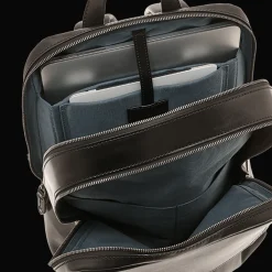 Zaino in pelle porta pc uomo due zip-The Bridge Best