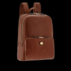Zaino in pelle porta pc uomo due zip-The Bridge Best