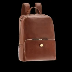 Zaino in pelle porta pc uomo due zip-The Bridge Clearance