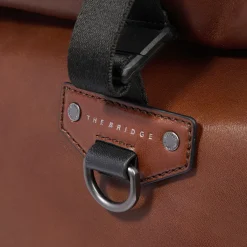 Zaino in pelle uomo con apertura roll-top-The Bridge New