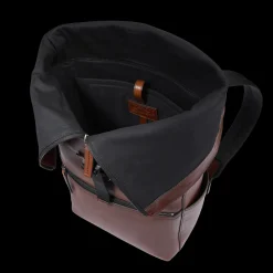 Zaino in pelle uomo con apertura roll-top-The Bridge New
