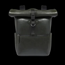 Zaino in pelle uomo con apertura roll-top-The Bridge Discount