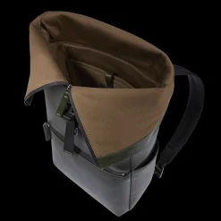 Zaino in pelle uomo con apertura roll-top-The Bridge Discount