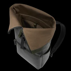 Zaino in pelle uomo con apertura roll-top-The Bridge Clearance