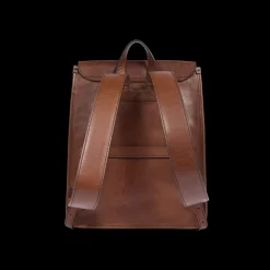 Zaino in pelle uomo con tasche frontali-The Bridge Best