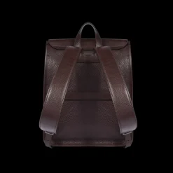 Zaino in pelle uomo con tasche frontali-The Bridge Clearance