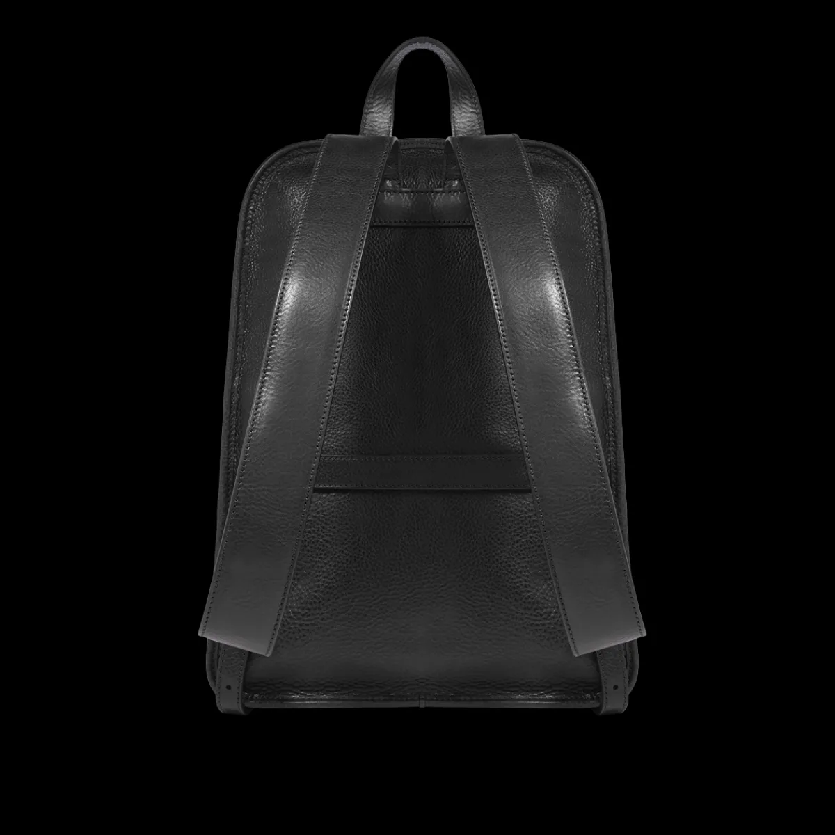 Zaino in pelle uomo una zip e tasche frontali-The Bridge Sale