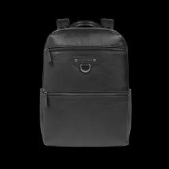 Zaino uomo in pelle una zip e tasca frontale-The Bridge Discount
